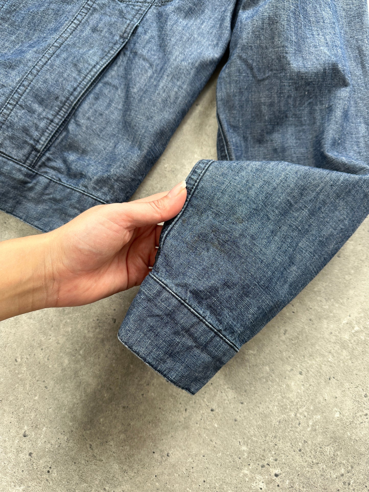 Versace Classic V2 90s Logo Buttons Denim Jacket - L/XL