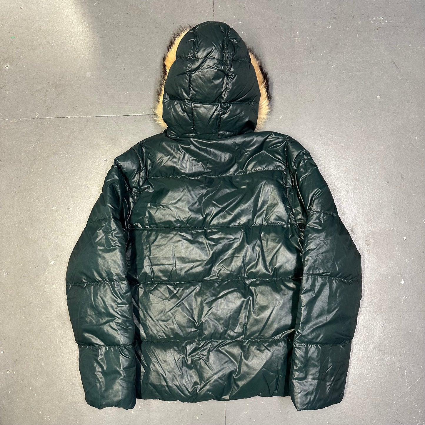 Duvetica Fur Hood Puffer Jacket In Teal Blue (S) | Duvetica, Blue