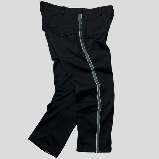 Yohji Yamamoto SS02 Y’s for Men Striped Seam Poly Trousers - 3 (M/L) | Default Title, Multicoloured