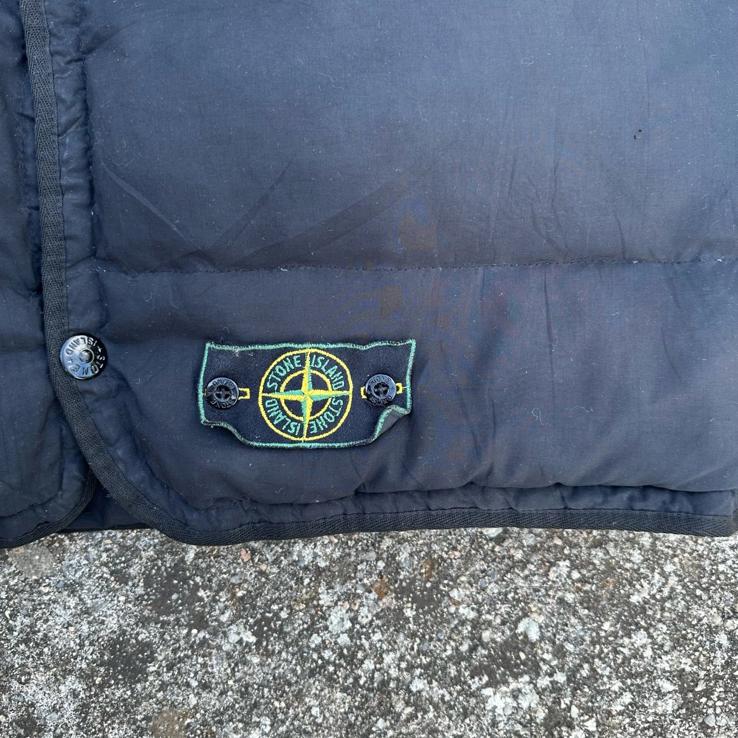 A/W 1994 Black Satin Goose Down Gilet