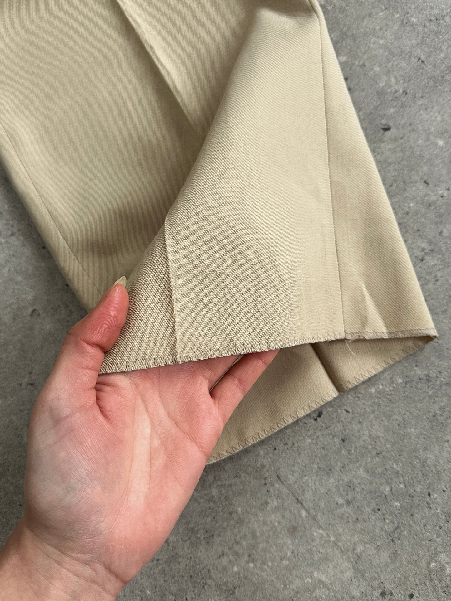 Vintage Mid Rise Straight Leg Tailored Trousers - W28