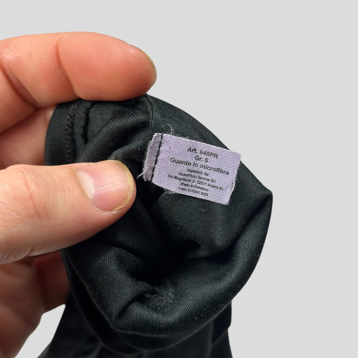 Miu Miu Microfibre Black Embossed Logo Gloves - XS/S | O/S, Black
