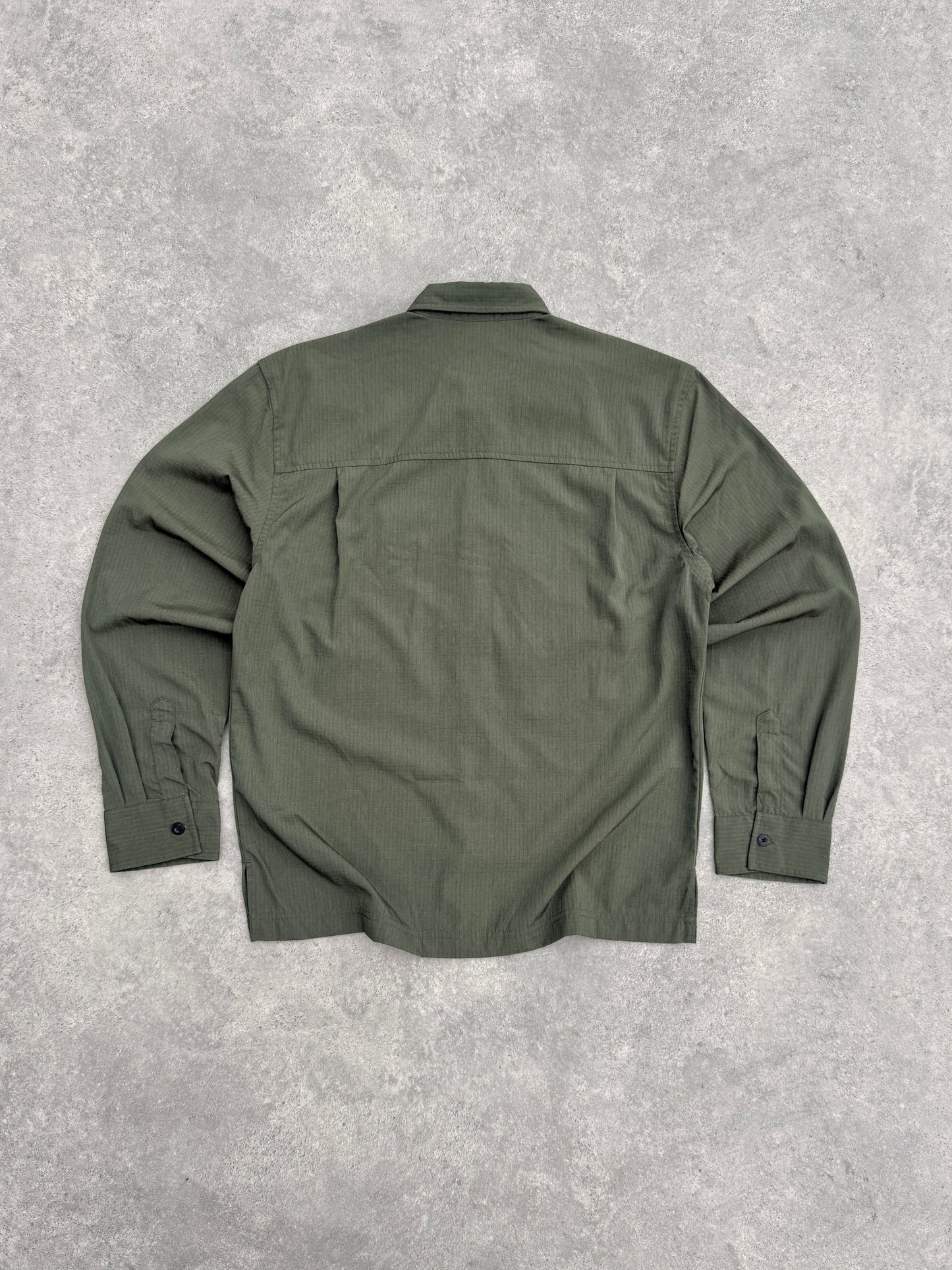 nike acg 2000s deadstock technical dri-fit ripstop shirt (s) | Default Title, Green