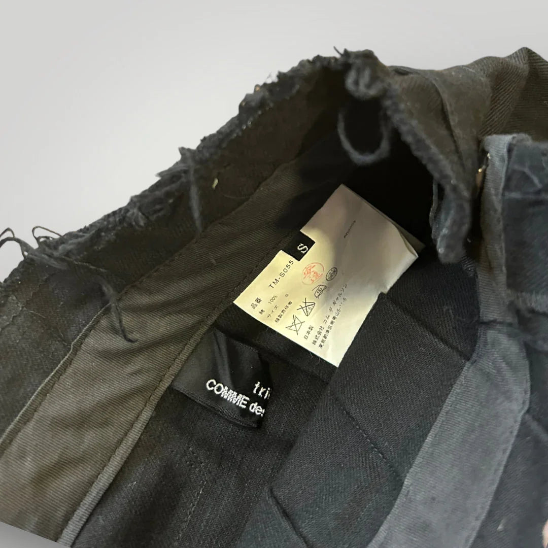 Comme Des Garçons Tricot 2001 Distressed Seams Pleated Skirt 28”