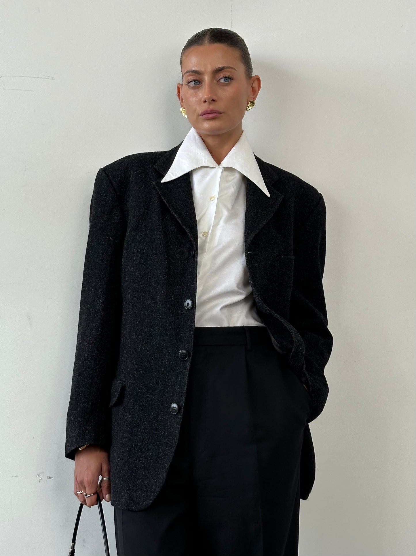 Vintage 1970s Dagger Collar Shirt - S/M