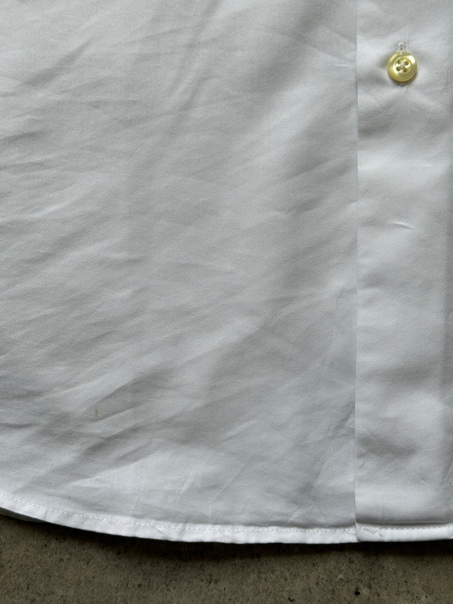 Yves Saint Laurent Pour Homme 1990s Cotton Logo Shirt - M/L