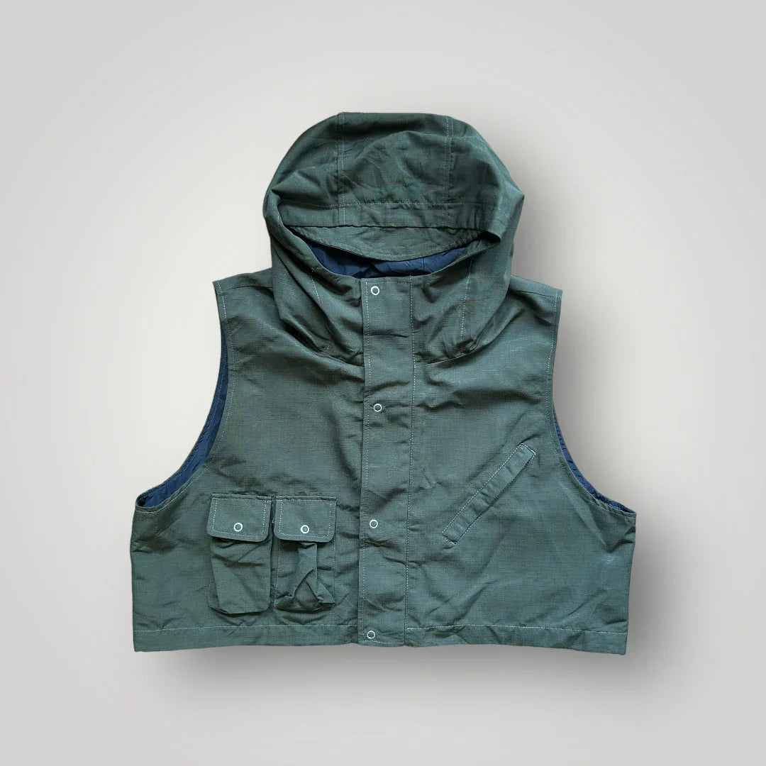 Uniform Bridge Cropped Tactical Hooded Vest L