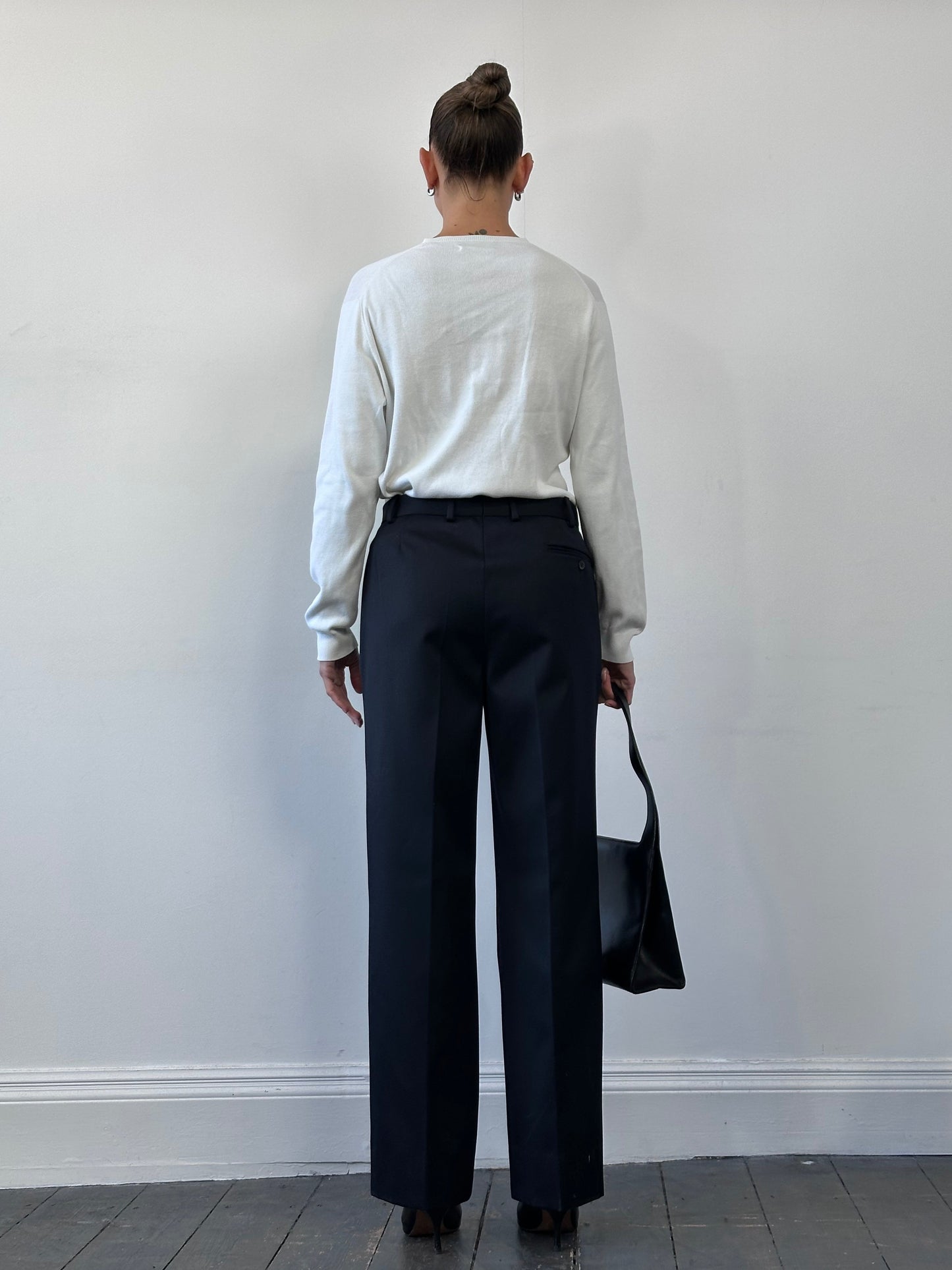 Ralph Lauren Pure Cotton Logo V Neck Jumper - M