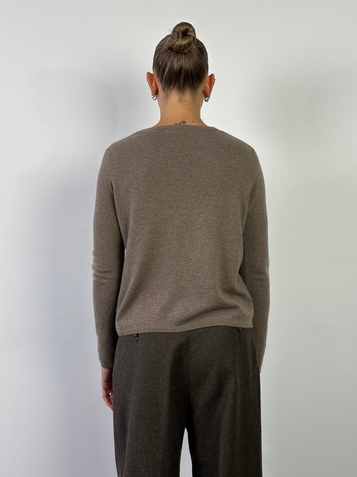 Vintage Pure Cashmere Handmade Knitted Jumper - M/L