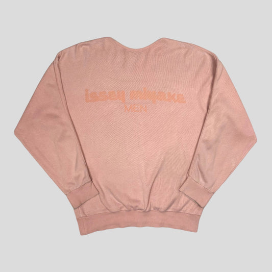 Issey Miyake Men 1989 Ribbed Logo Knit - M | Medium, Pink
