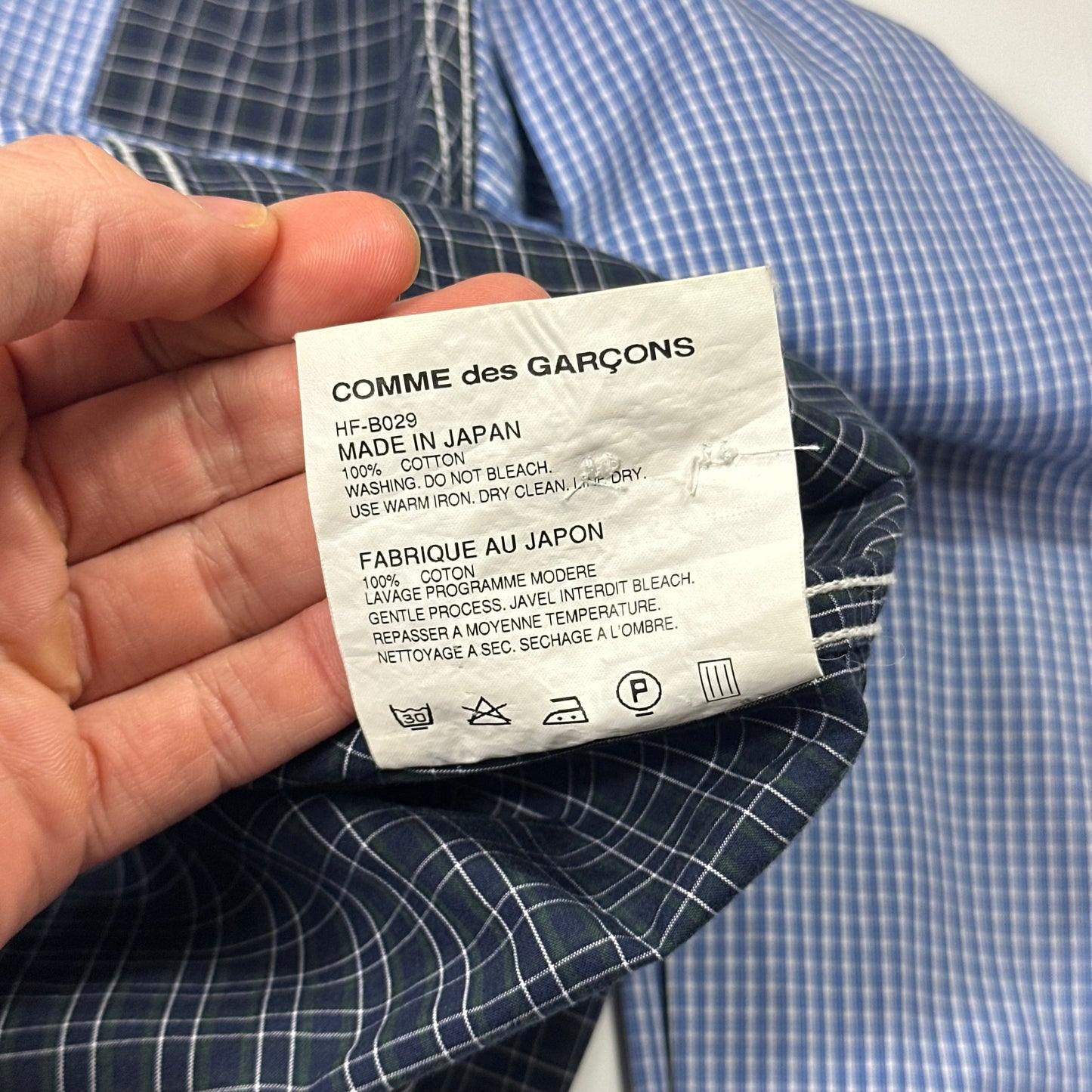 Comme Des Garçons Homme 2010 Multi Plaid Panelled Shirt - S/M