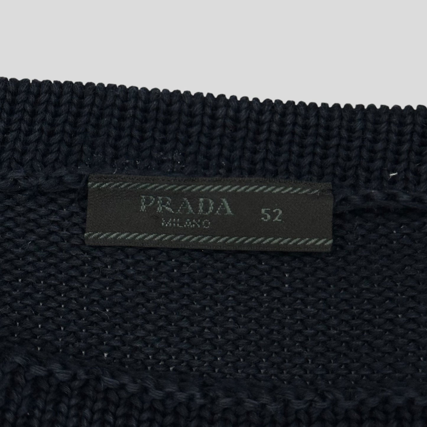 Prada Milano 2010 Chunky Striped Knit Jumper - M