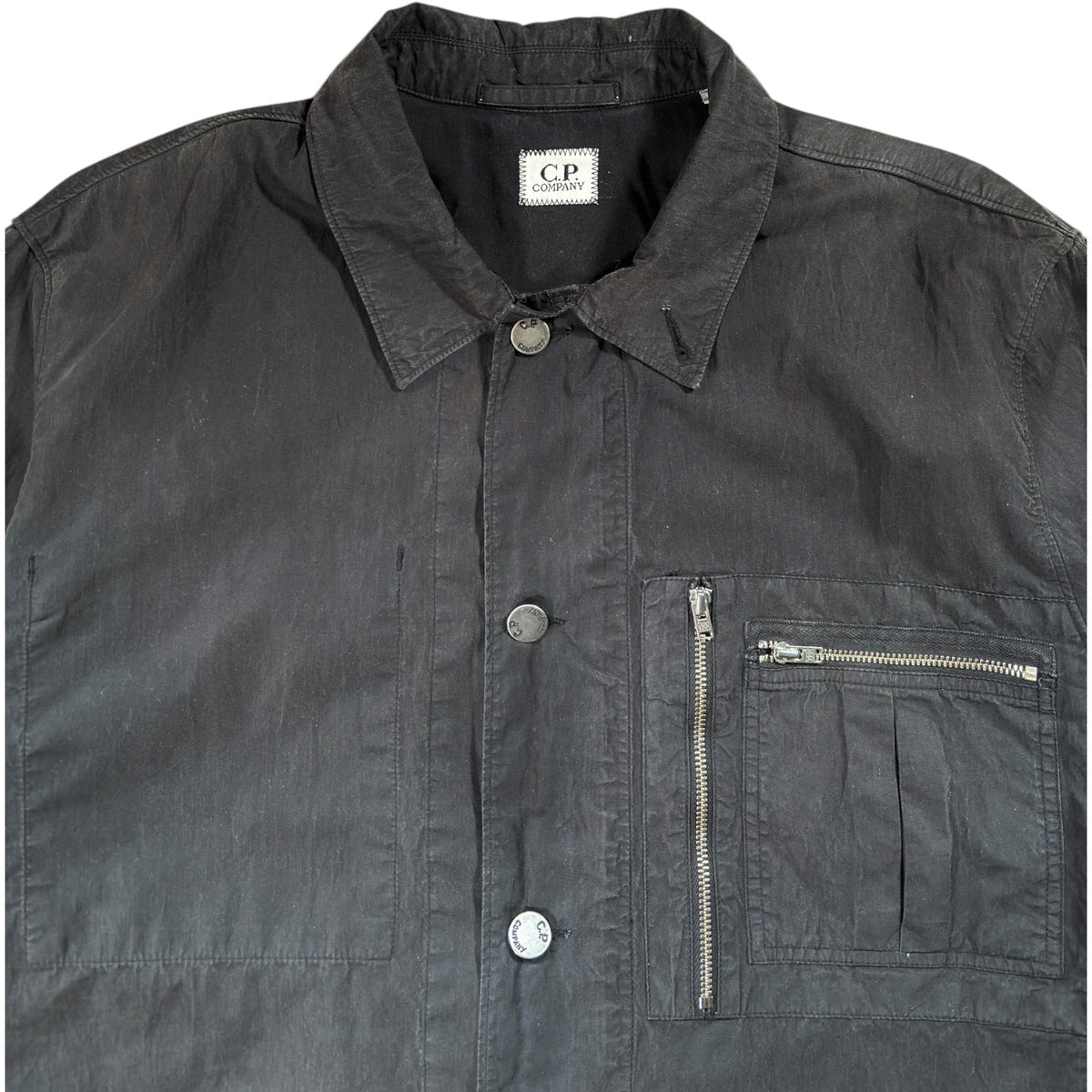CP Company 2007 Overshirt Shacket L | Large, Black