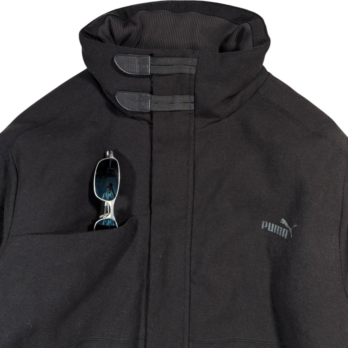 Puma Mostro 2004 Wool Parka Jacket M | Medium, Black