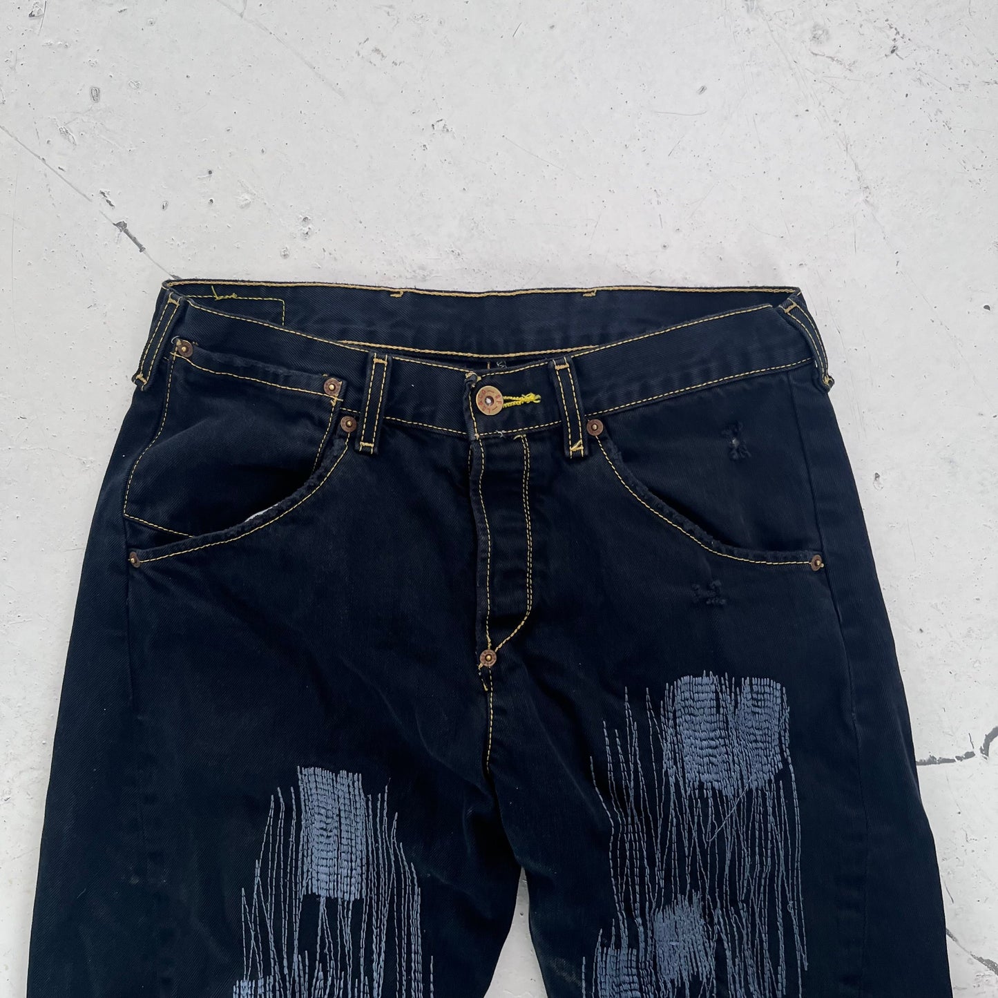 vintage levis engineered jeans | Navy, Red