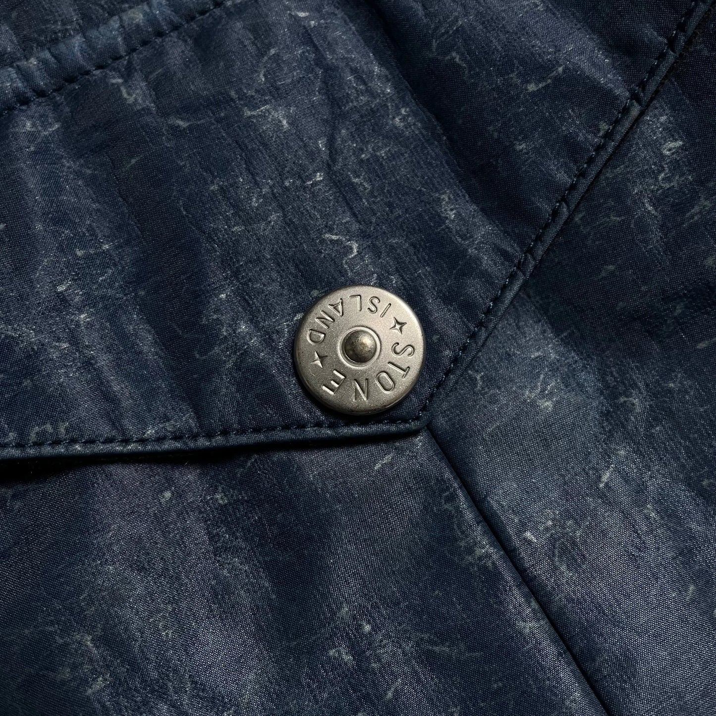 S/S 2002 Sapphire Blue Laminated Webbing 2 Biker Jacket