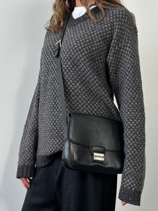 Giorgio Armani 2000s Leather Crossbody Bag