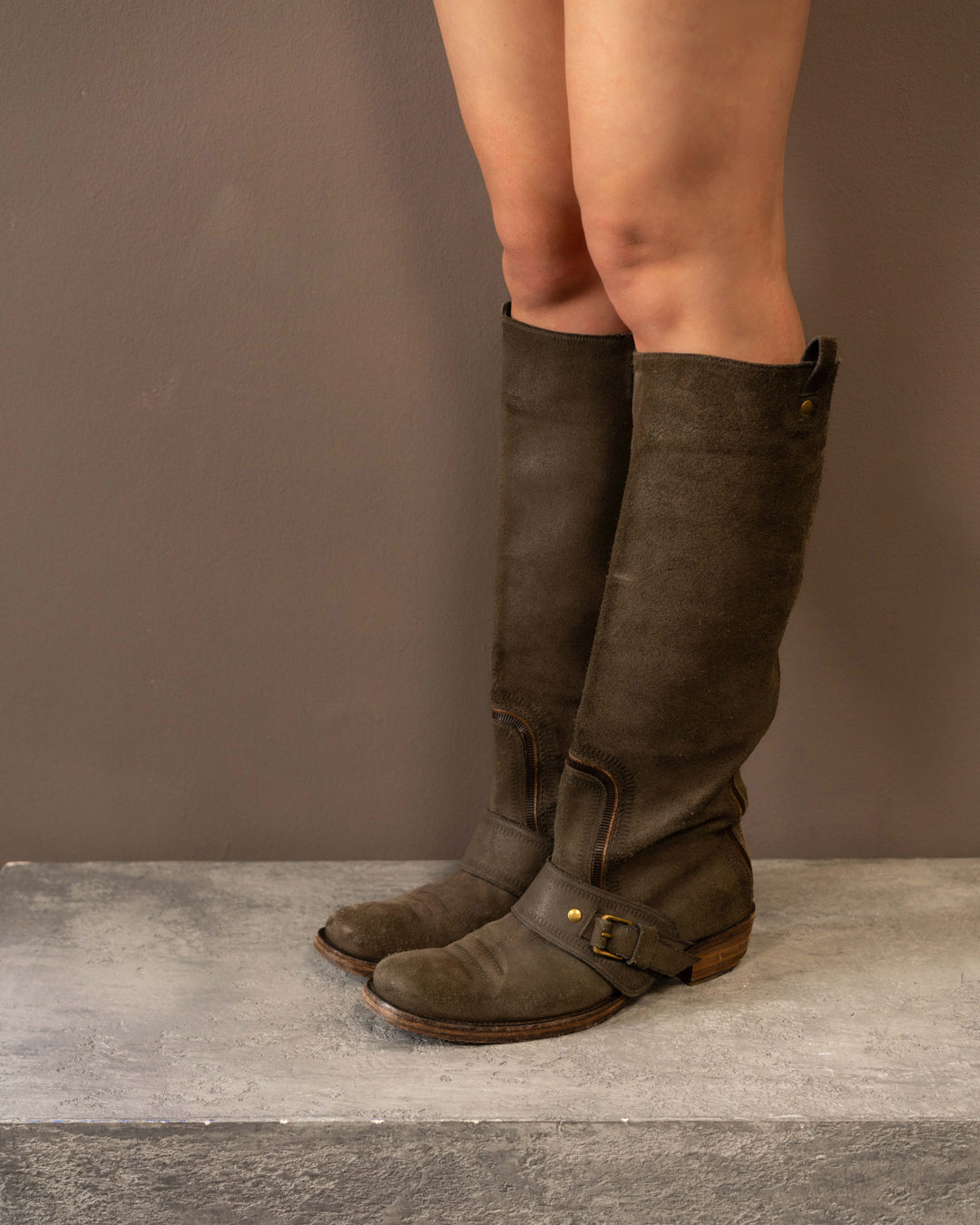 BOTTEGA VENETTA SUEDE BOOTS (EU 41) | DEFAULT TITLE, Brown