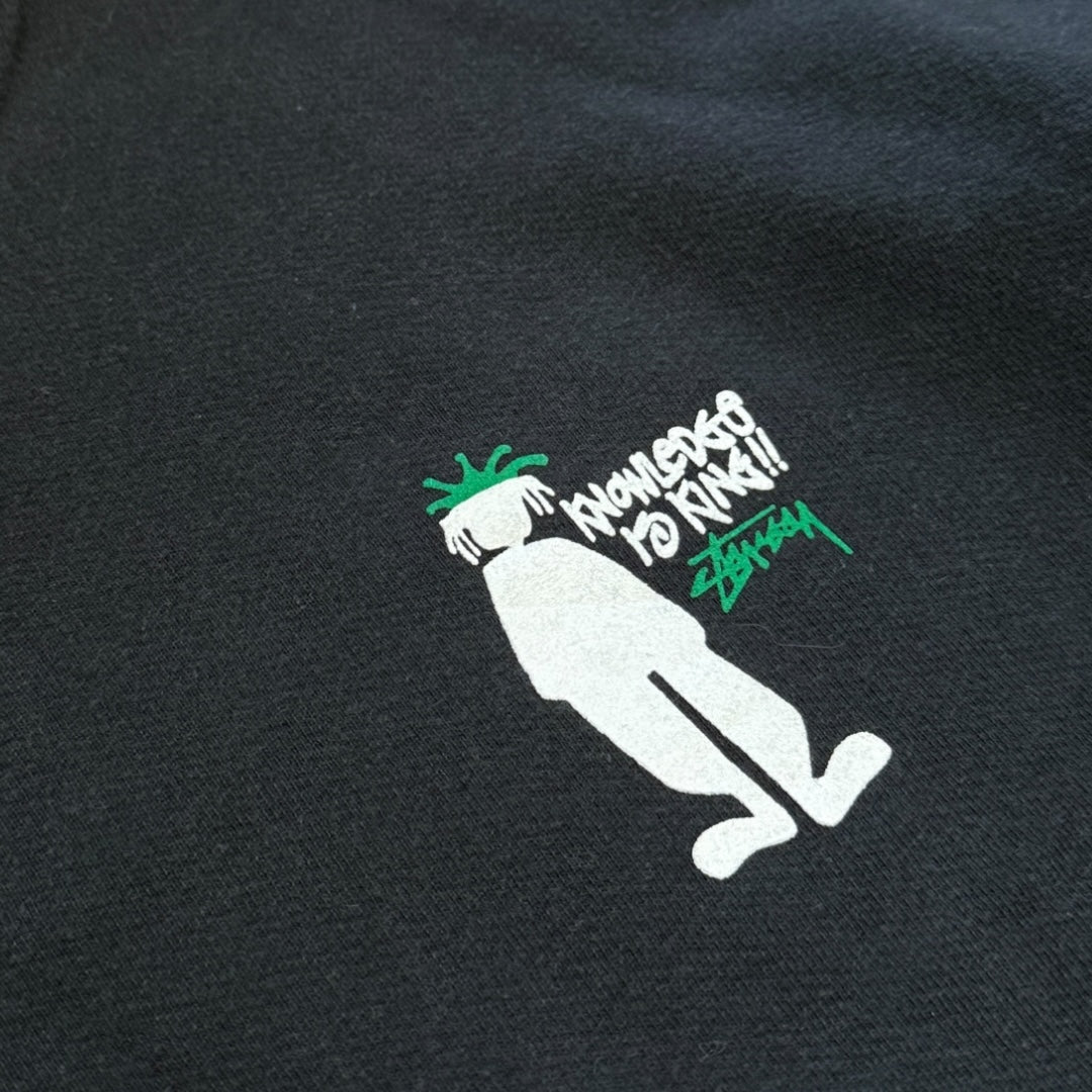 Stüssy late 90's 'Knowledge is King' Crewneck Jumper M | Default Title, Black