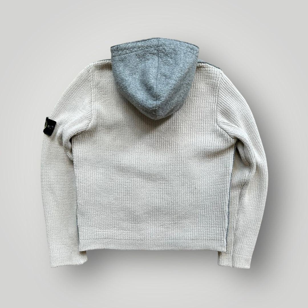 Stone Island AW/08 Poly Felt Zip Up Hoodie S