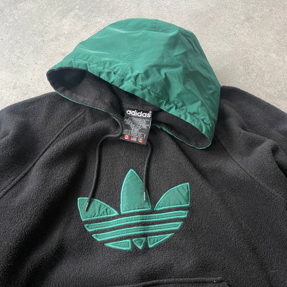 Adidas 1990s heavyweight sherpa fleece hoodie (M)