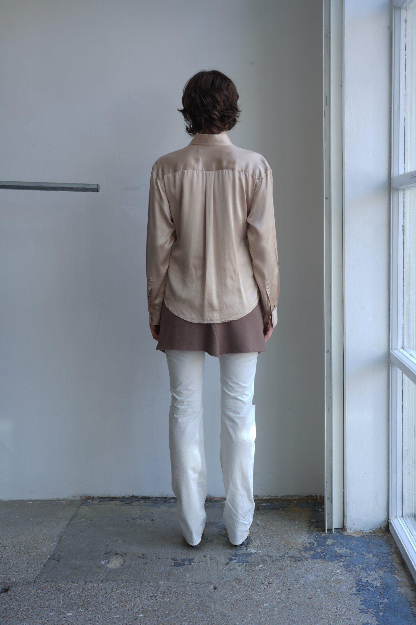 Helmut Lang dusky pink mini skirt