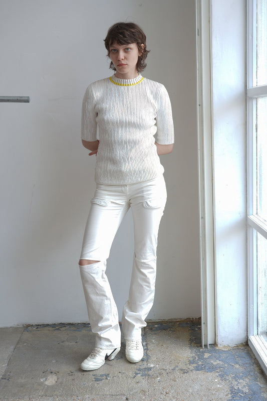 Louis Vuitton cream sequin body