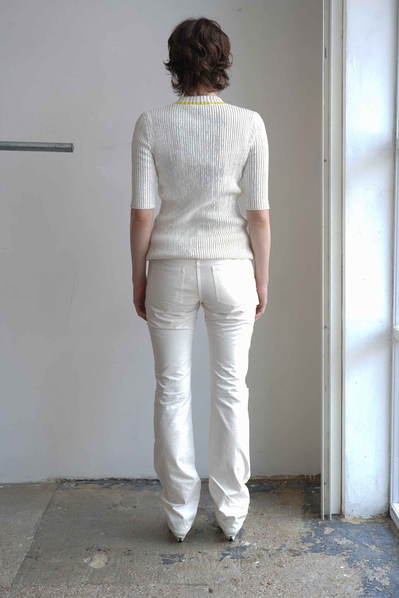 Louis Vuitton cream sequin body