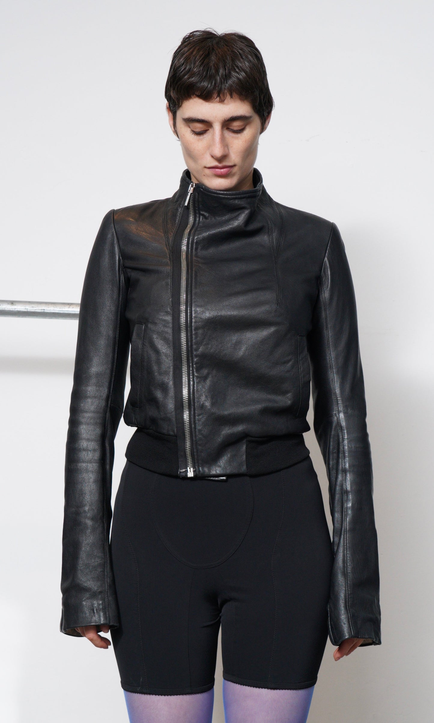 Rick Owens Cropped Leather Blazer SOLD
