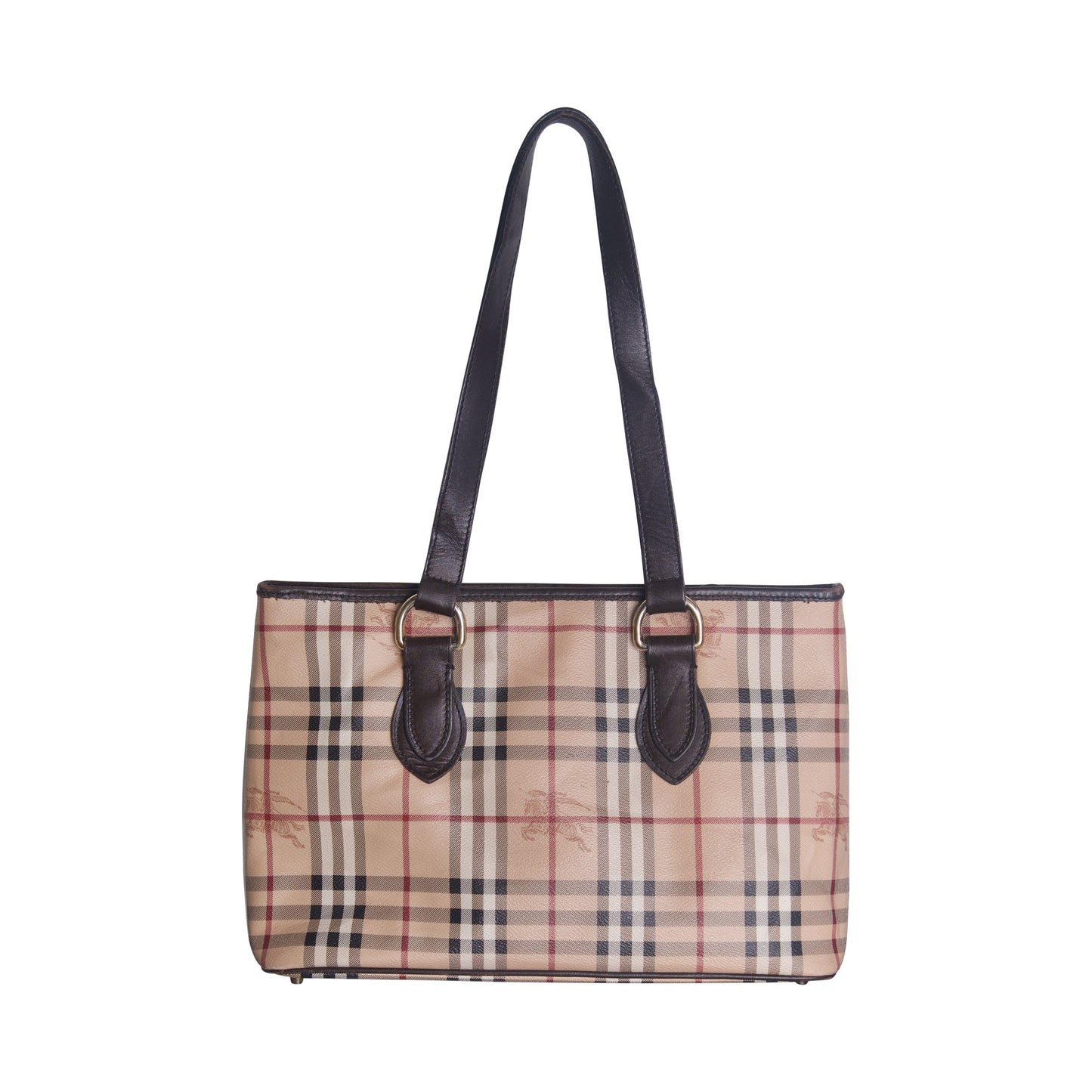 Burberry Haymarket Check Coated Canvas Handbag | O/S, Multicoloured