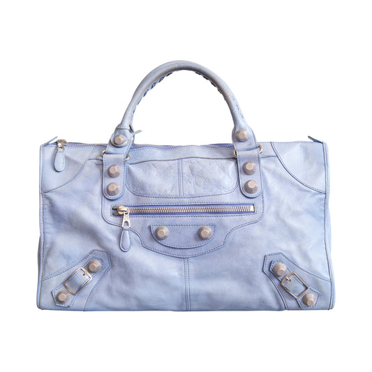 Balenciaga Light Blue Giant 21 Work Bag