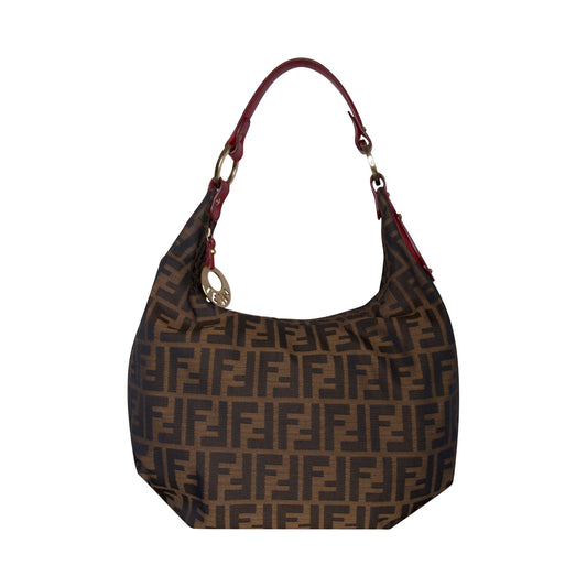 Fendi FF Zucca Canvas Chef Shoulder Bag