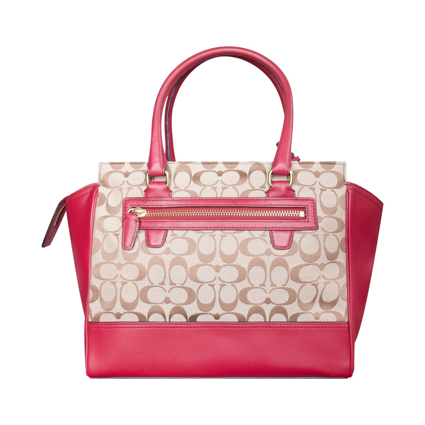 Coach Legacy Signature Carryall Cherry Tote Bag (F25402)