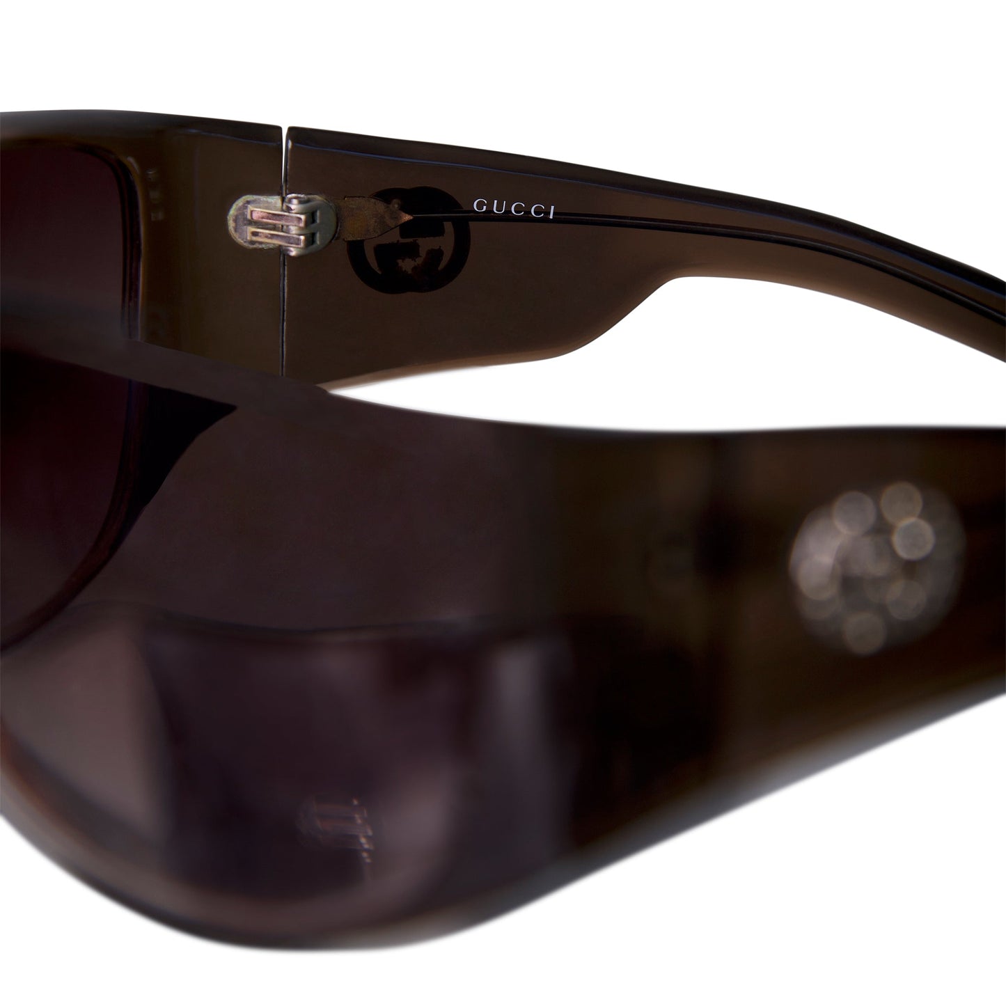 Gucci 2535 GG Crystal Monogram Oversized Sunglasses