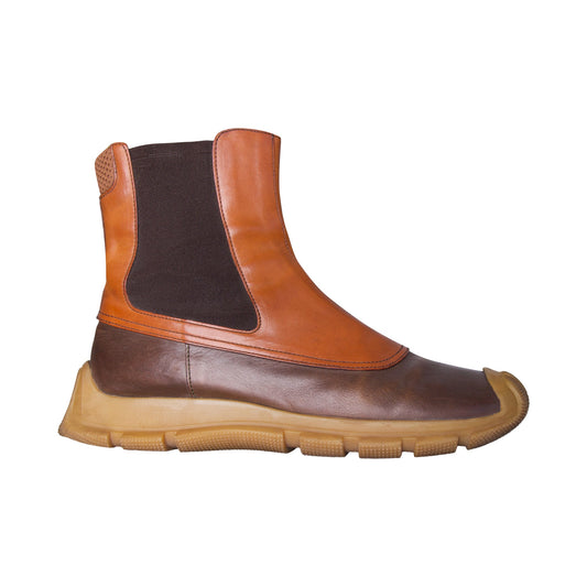 F/W 1999 Miu Miu Brown Leather Chelsea Boots