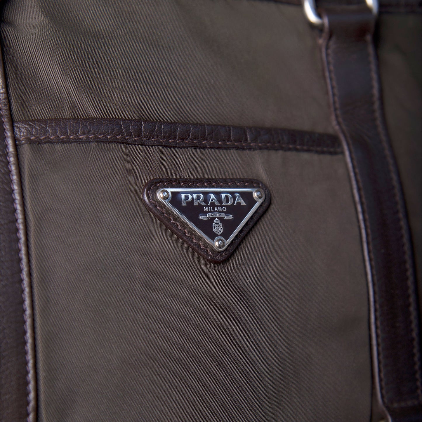 Prada Black Tessuto Nylon Large Holdall