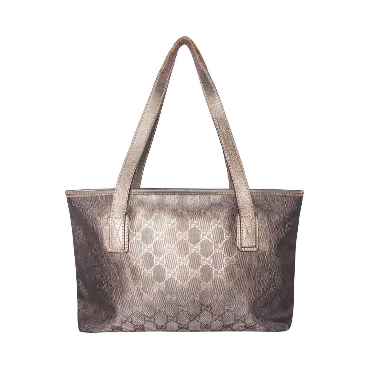 Gucci Monogram Imprime Tote Bag (MM325). FA:276 | O/S, Metallic Bronze
