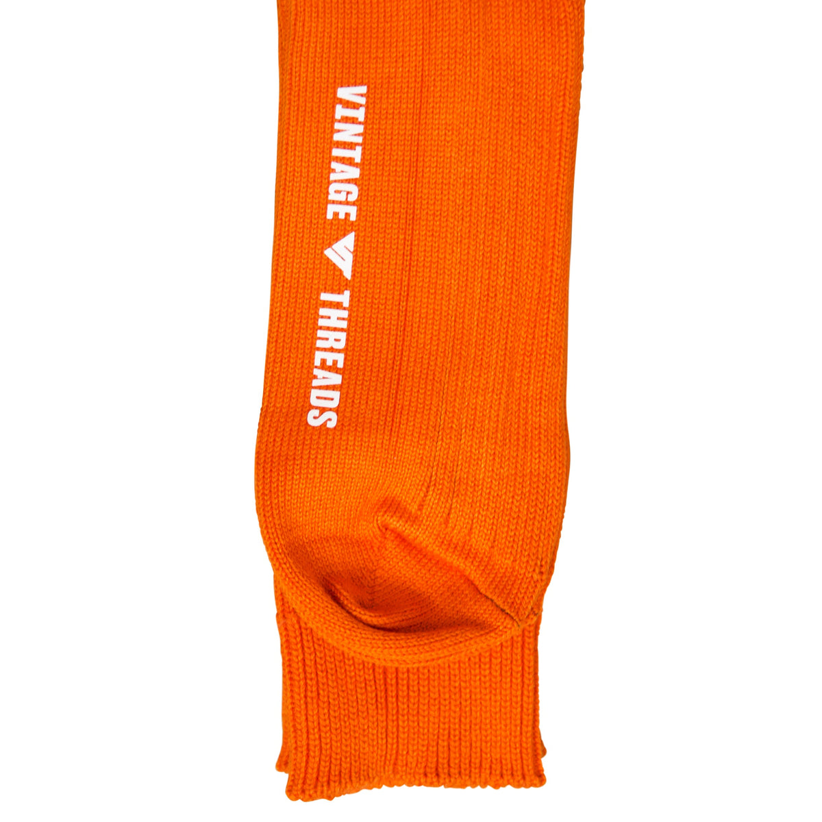Vintage Threads Orange Cotton Stripe Socks | O/S, Orange