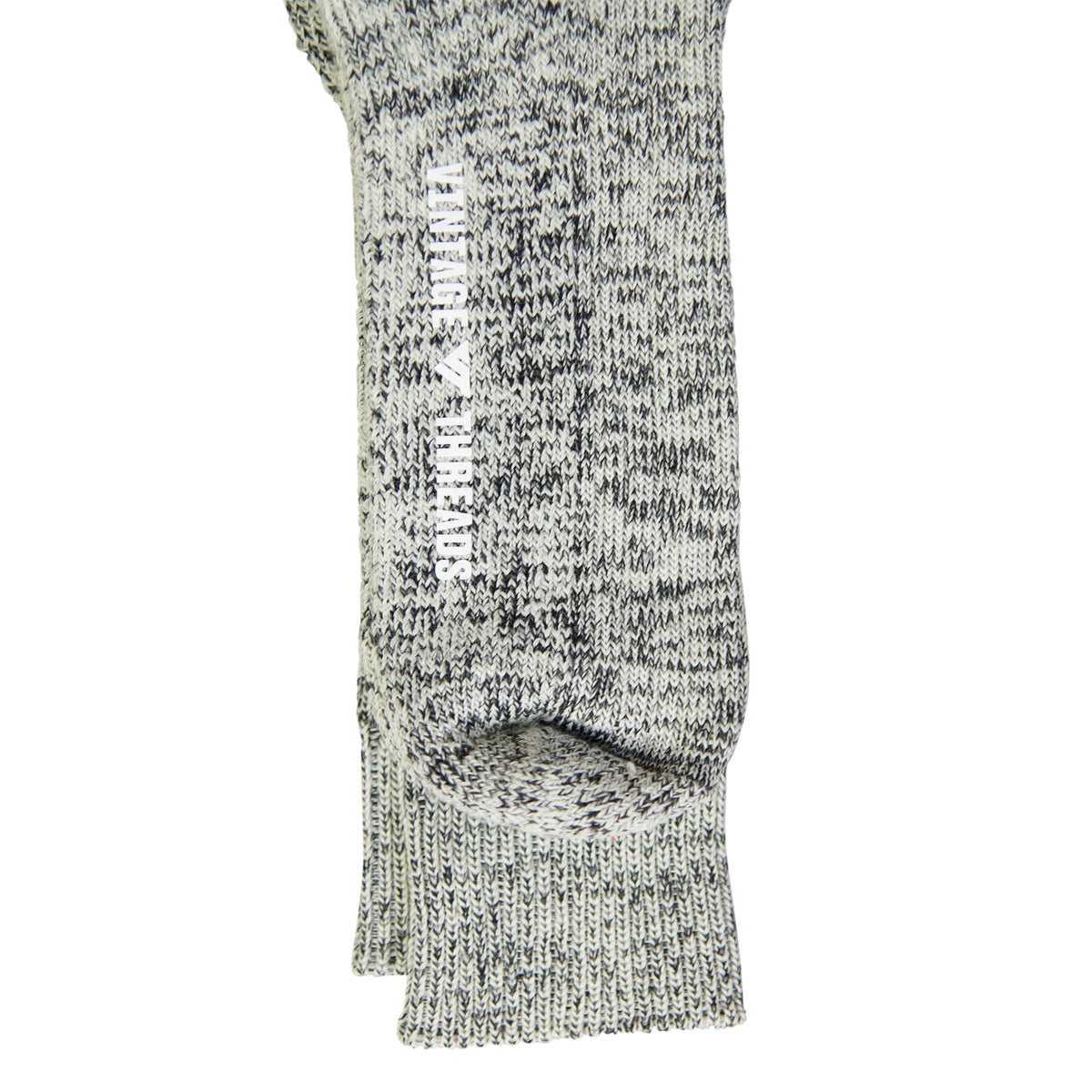 Vintage Threads Grey Mixed Knit Socks | O/S, Grey