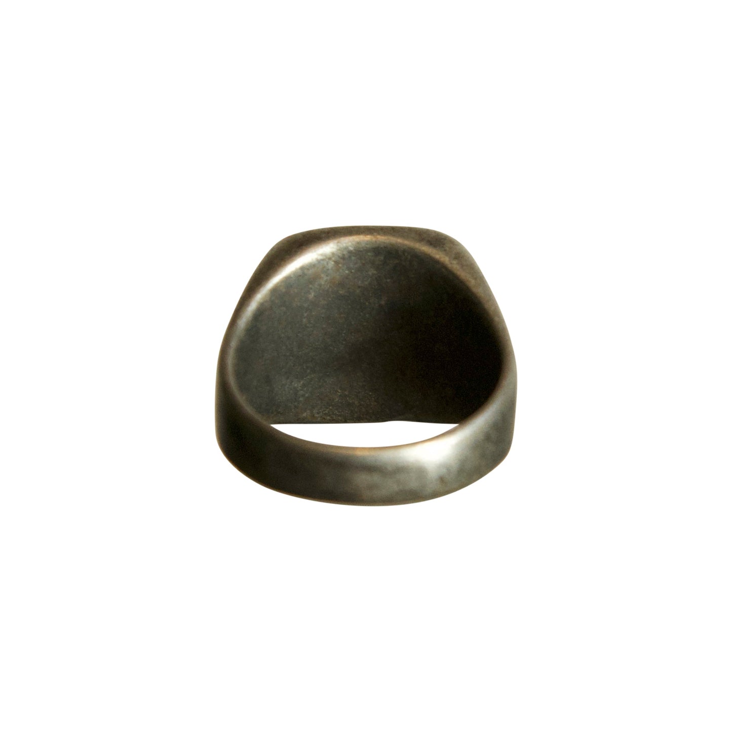 Tarnished Silver Signet Ring | O/S, Silver