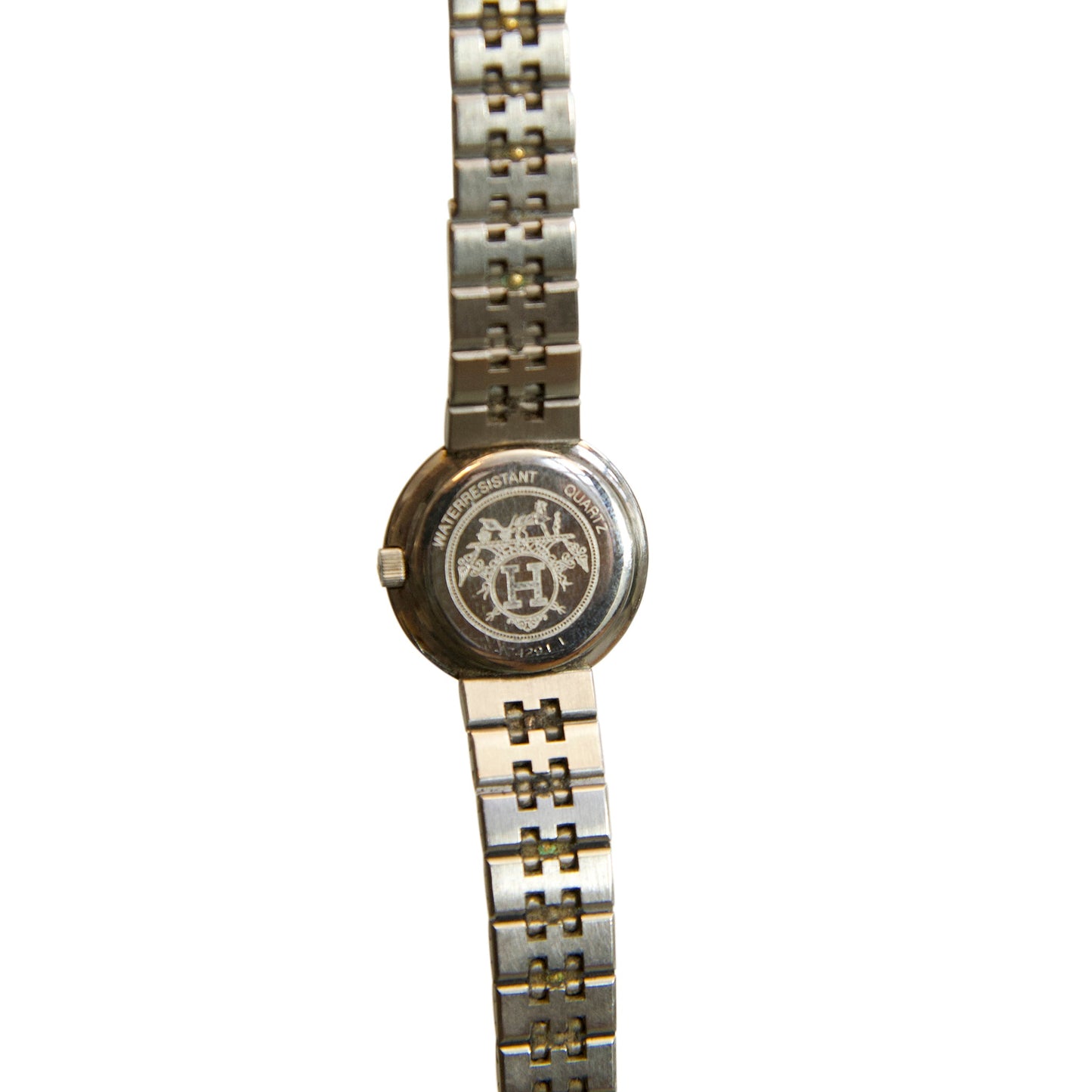 Hermes Clipper Olympia Gold Plated Finish Ivory Face Watch