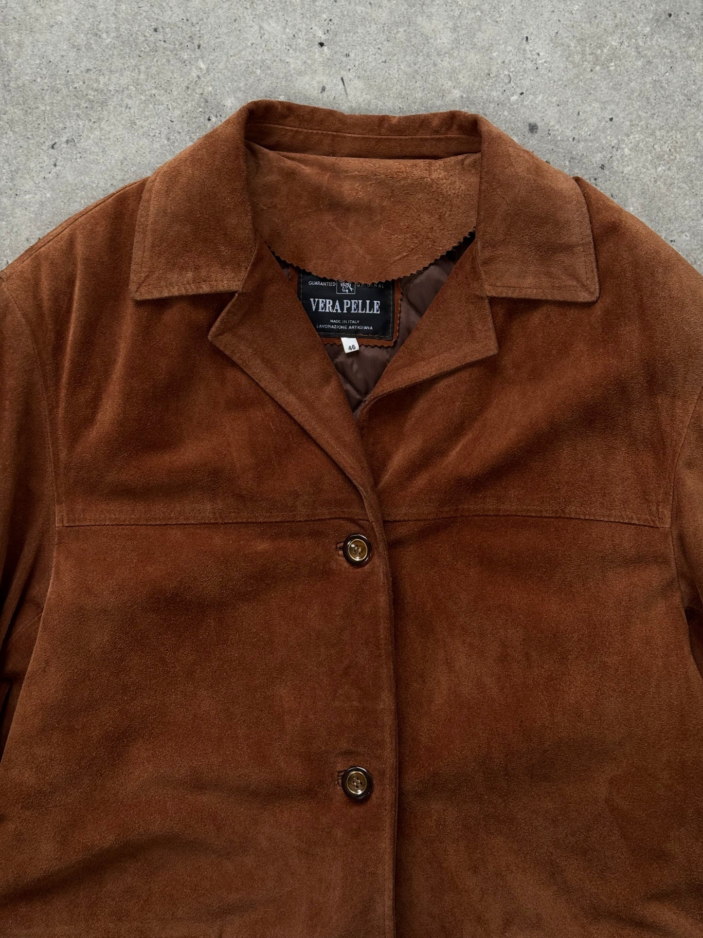 Italian Vintage 1990s Suede Jacket - L