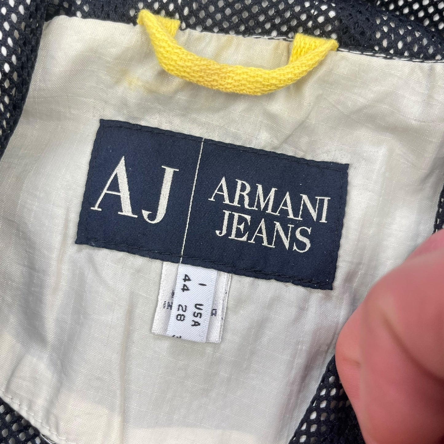 2000's Armani Jeans Ventilated Jacket (S) | Default Title, Black
