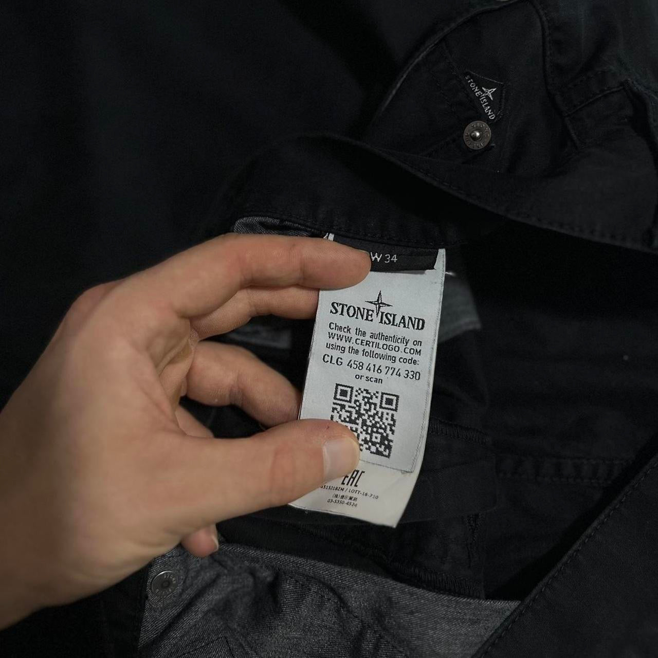 Stone Island Black Trousers | Bottoms, Black