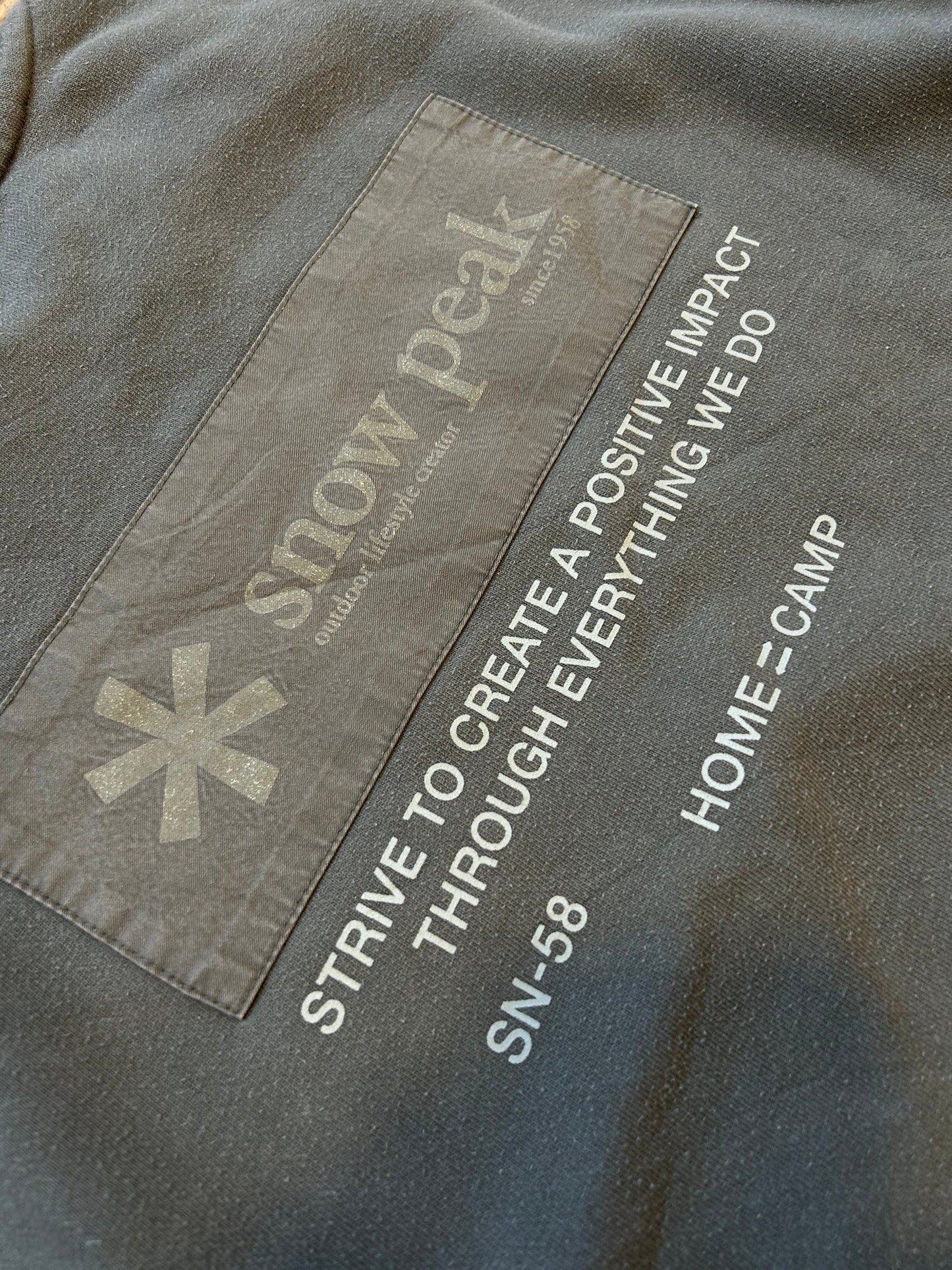 Snow Peak Home = Camp Crewneck XL | Default Title, Dark Grey