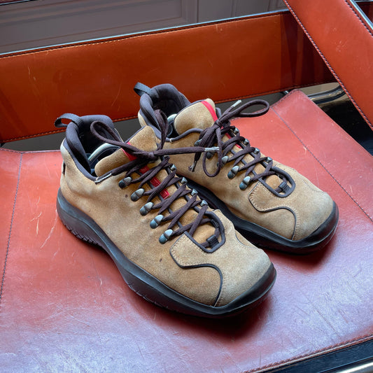 Prada Sport Brown FW99 Low Vibram Boot | Large, Brown