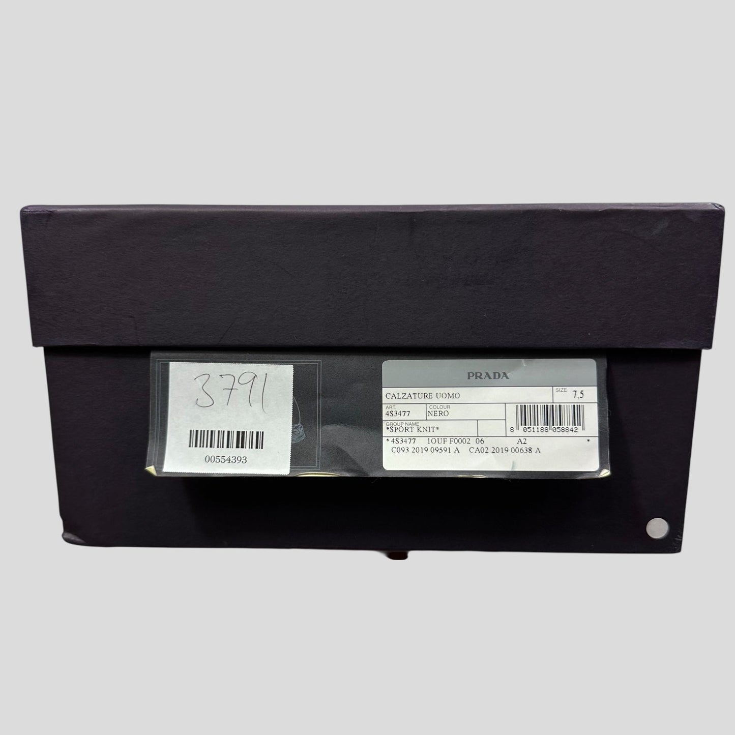Prada 2019 Knit Fabric Sock Trainer - UK8