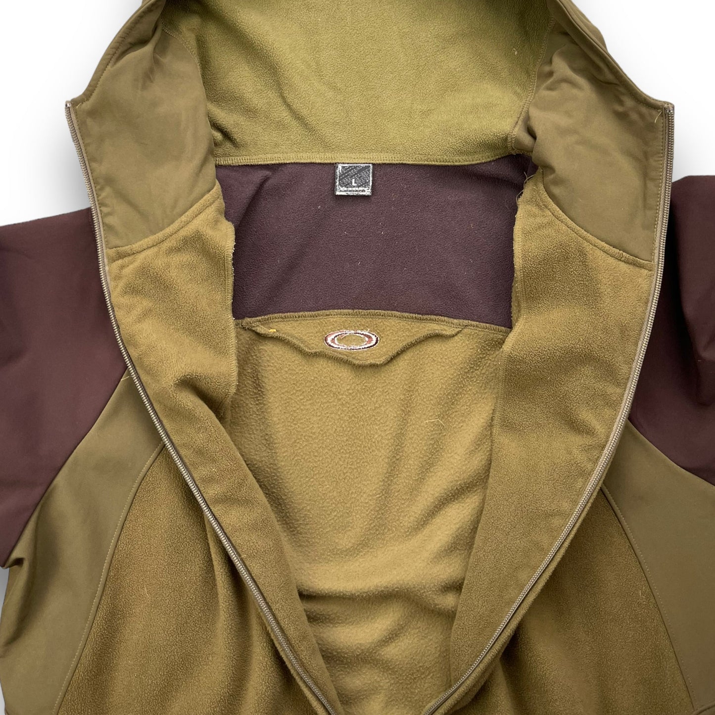 2006 Oakley Fleece Panelled Jacket (L) | Default Title, Multicoloured