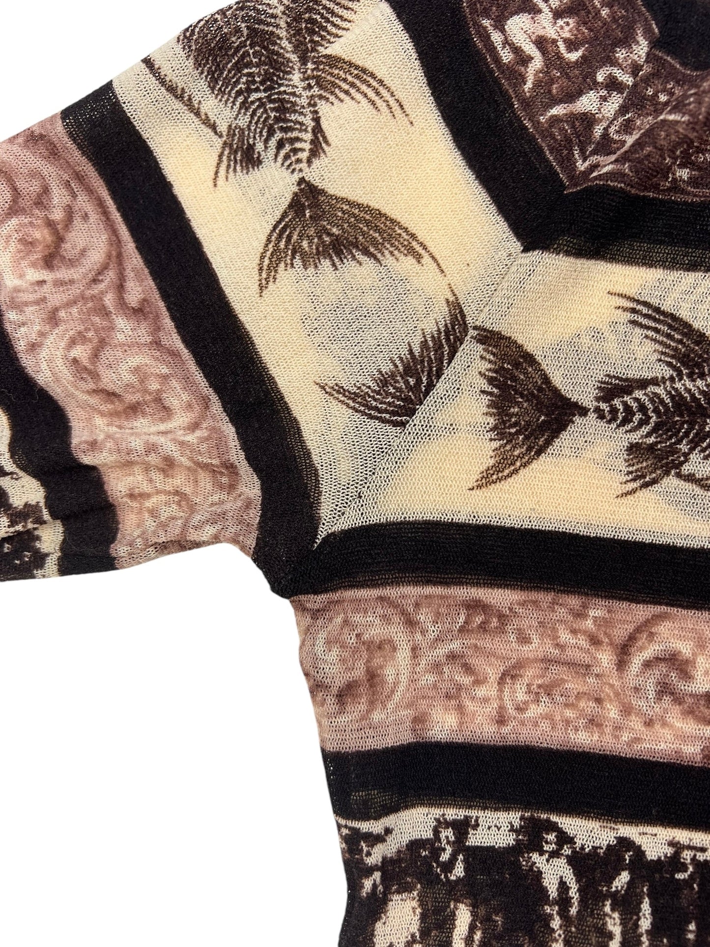 Jean Paul Gaultier S/S 1998 X-Ray top | Brown, Blue