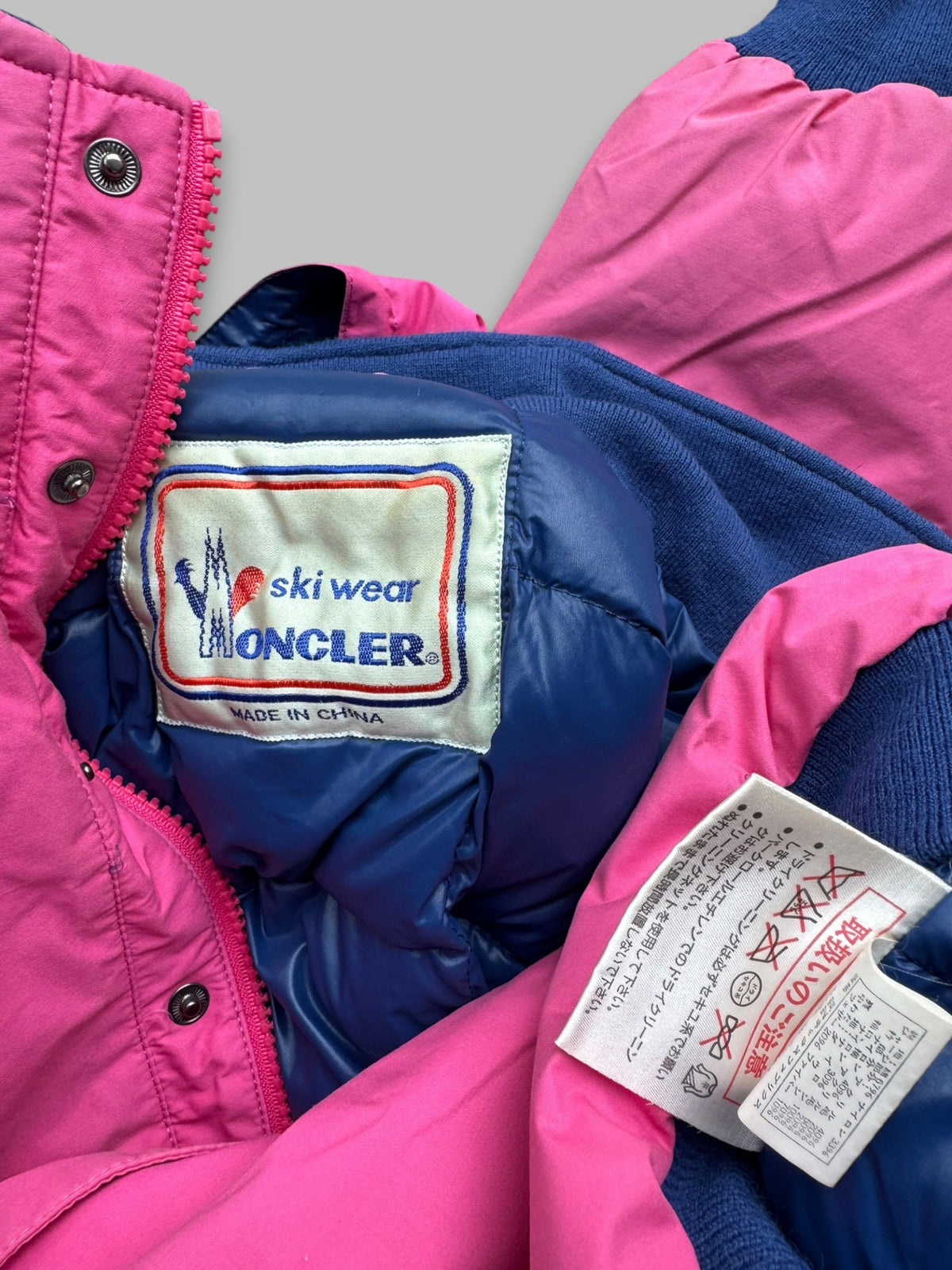 Moncler Women’s 80s GoreTex ASICS Ski Puffer Jacket (S) | Small, Pink